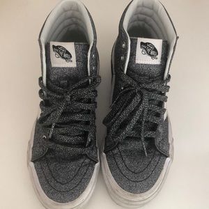 Sparkly high top Vans